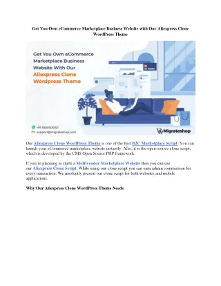 get you own ecommerce marketplace business