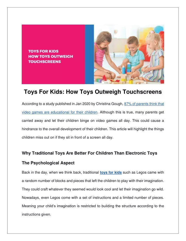 toys for kids how toys outweigh touchscreens