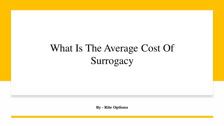 what is the average cost of surrogacy