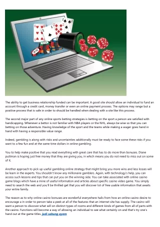Online Sports Gambling Tips