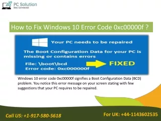 Fix Windows 10 Error Code 0xc00000f | 1-9175805618