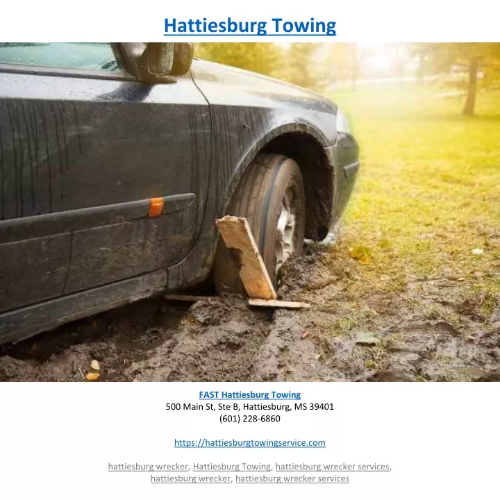 hattiesburg towing