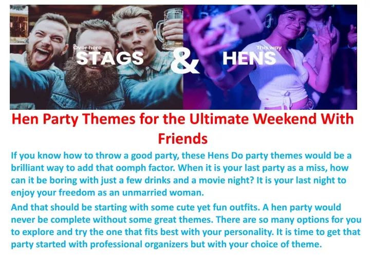 hen party themes for the ultimate weekend with friends