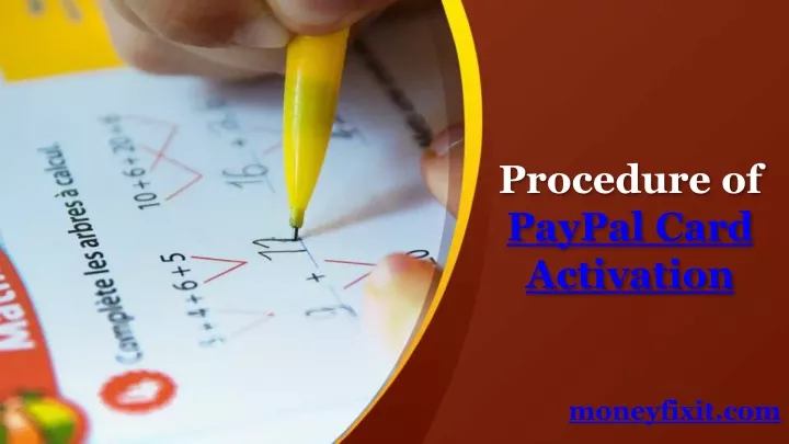 procedure of paypal card activation