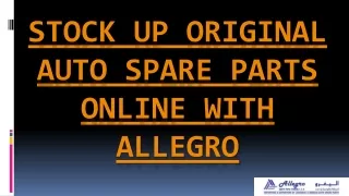 Buy Auto Spare Parts Online in UAE | Car Parts | Allegro Middle East