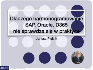 Dlaczego harmonogramowanie SAP, Oracle, D365  nie sprawdza się w praktyce