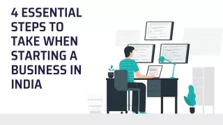 4 essential steps to take when starting a business in india