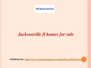 Jacksonville fl homes for sale