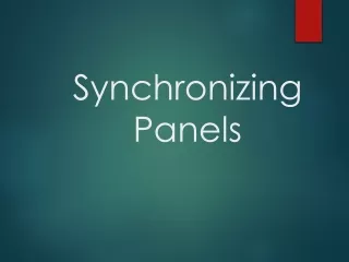 synchronizing panels