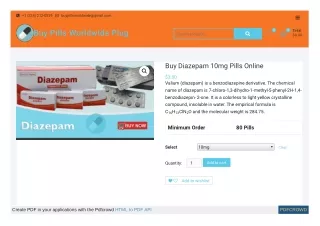 Buy Diazepam 10mg Pills Online - Buy Pills Worldwide