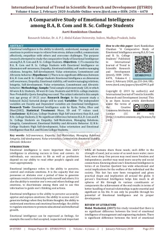 international journal of trend in scientific
