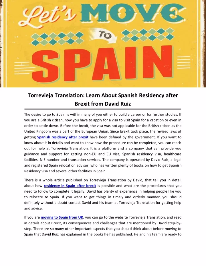 torrevieja translation learn about spanish