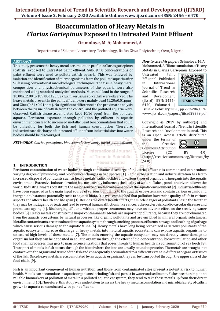 international journal of trend in scientific