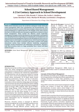 international journal of trend in scientific