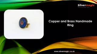 copper and brass handmade ring
