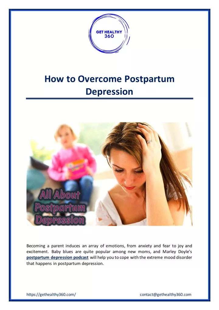how to overcome postpartum depression