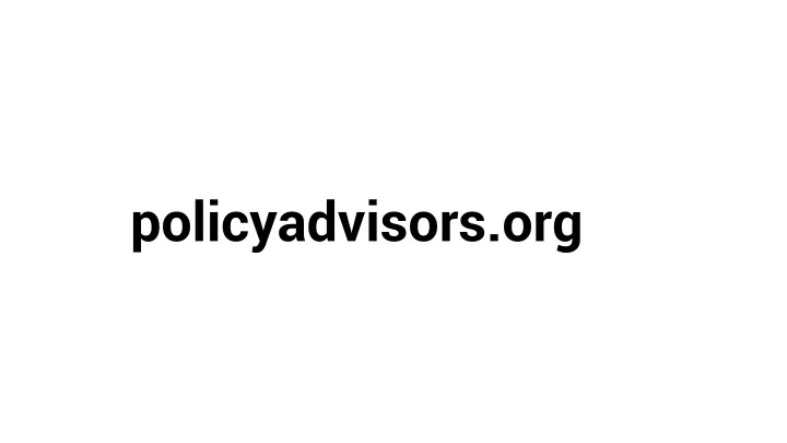 policyadvisors org