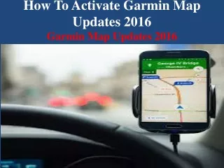 how to activate garmin map updates 2016