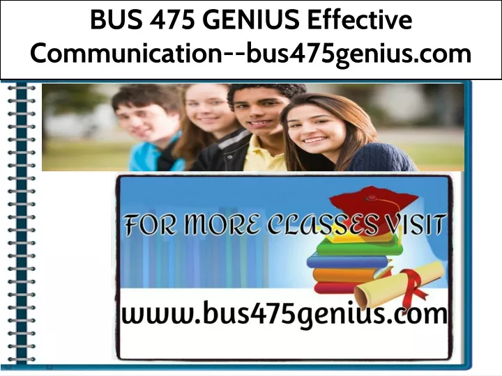 bus 475 genius effective communication