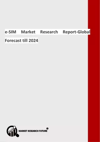 e sim market research report global forecast till