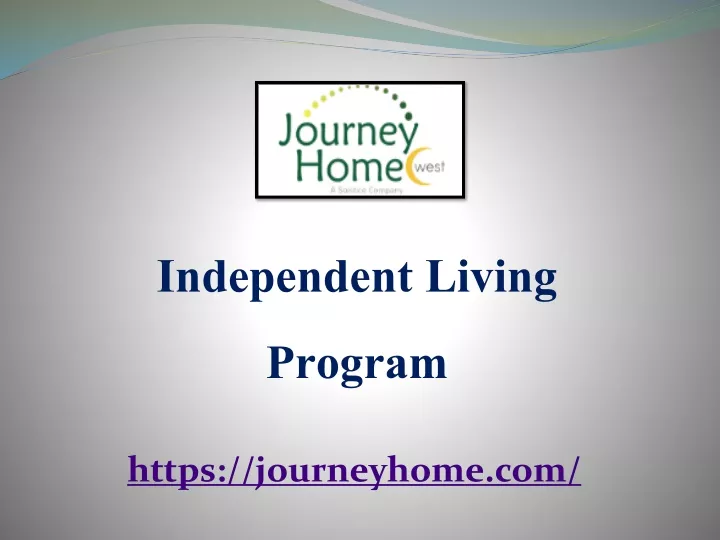 independent living program