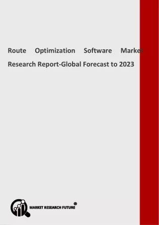 route optimization software market research