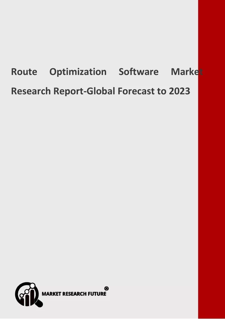 route optimization software market research