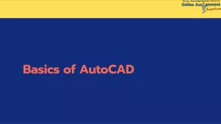 basics of a utocad