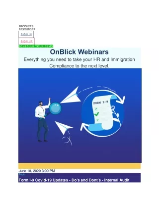 OnBlick Webinars – Expert guidance on HR and Immigration compliance
