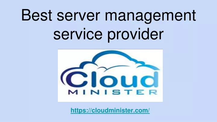 best server management service provider