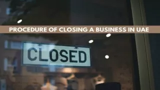 Procedure for closing a Business in UAE