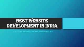 best website development in india