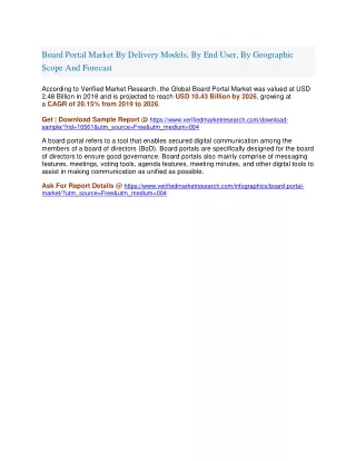 board portal market by delivery models