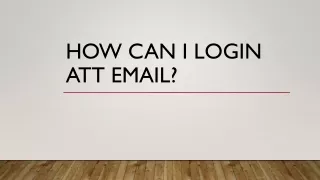 How Can I Login ATT Email