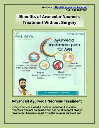 Benefits of Avascular Necrosis Treatment Without Surgery