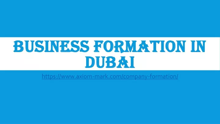 business formation in dubai
