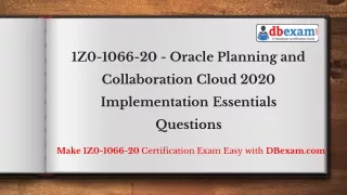 1z0 1066 20 oracle planning and