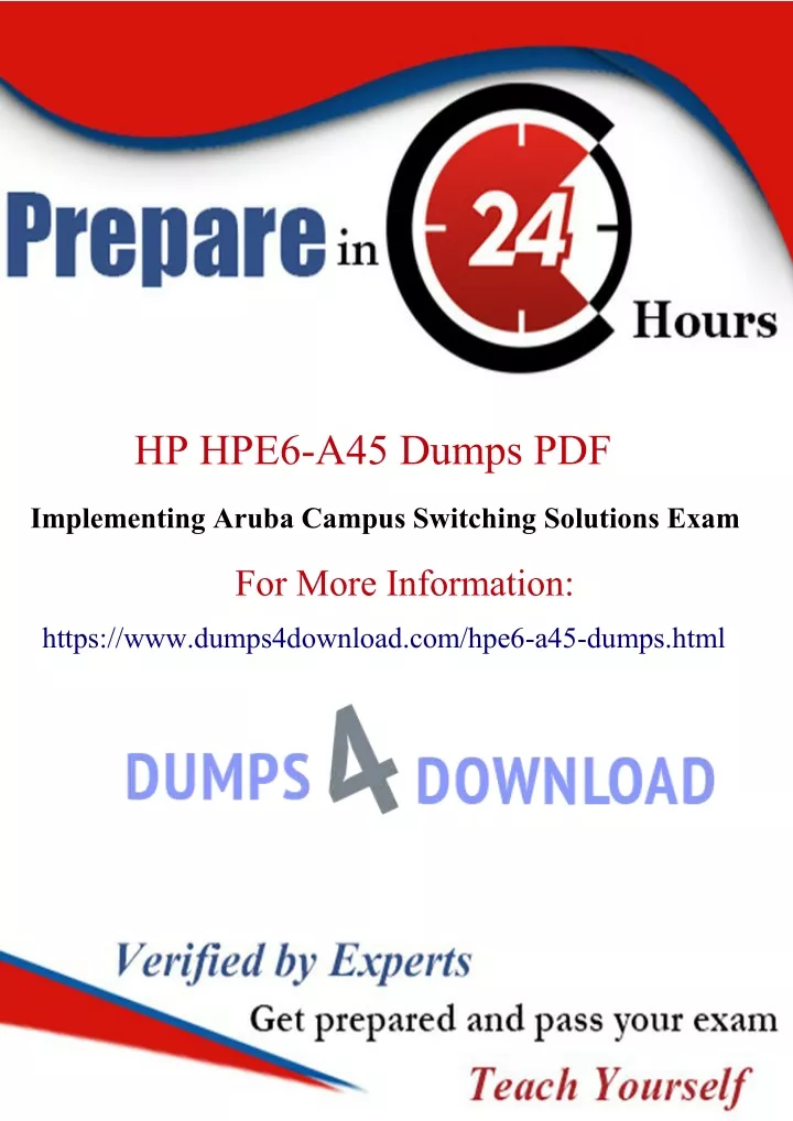 hp hpe6 a45 dumps pdf
