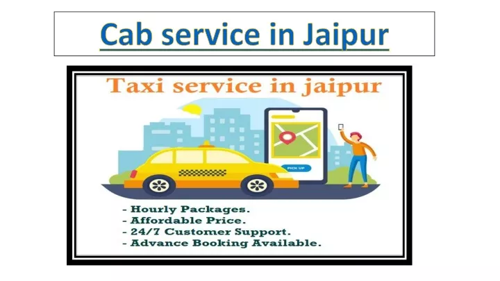 cab service in jaipur