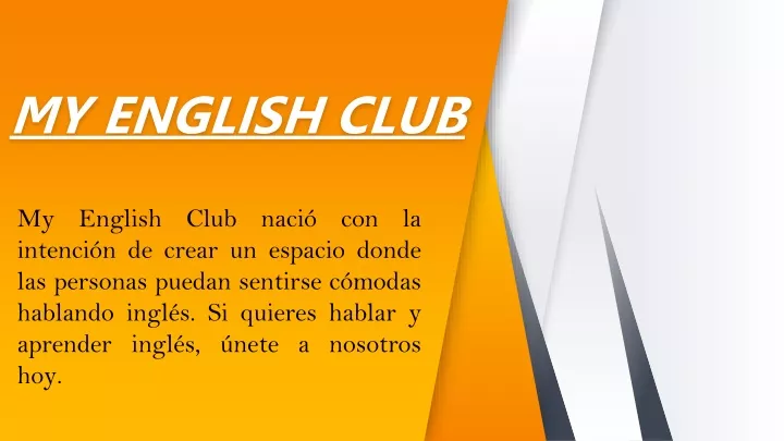 my english club