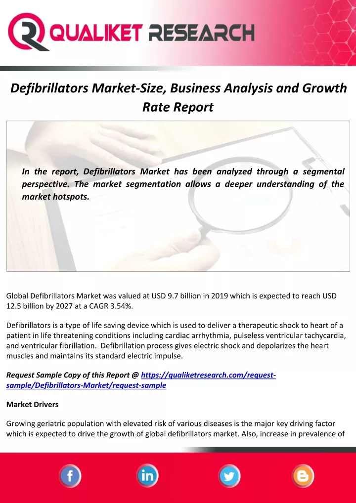 defibrillators market size business analysis