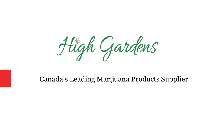 canada s leading marijuana products supplier