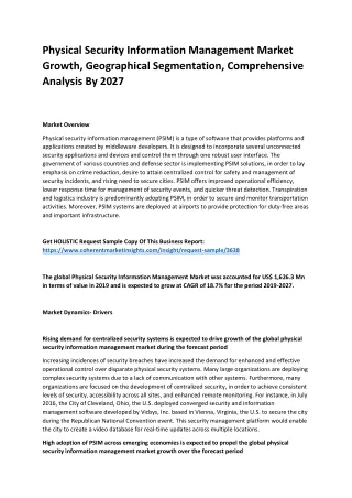 physical security information management market