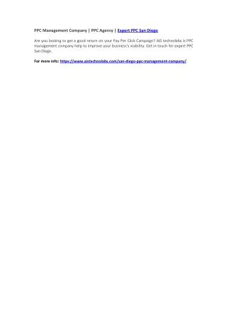 ppc management company ppc agency expert