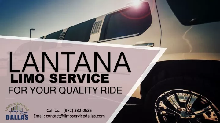 lantana limo service for your quality ride