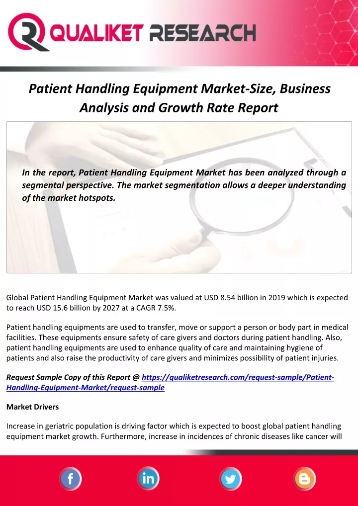 patient handling equipment market size business