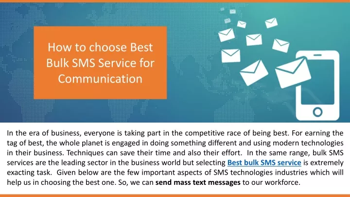 how to choose best bulk sms service