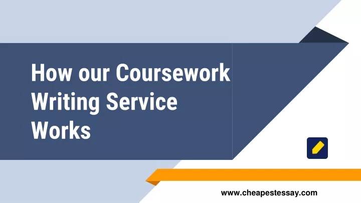 how our coursework writing service works