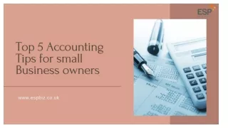 Top 5 Accounting Tips for Small Business Owners