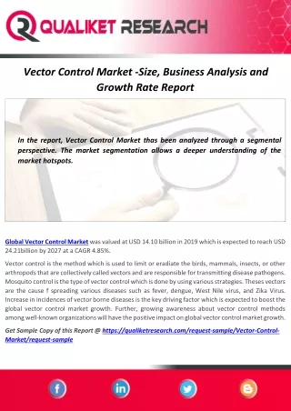 vector control market size business analysis